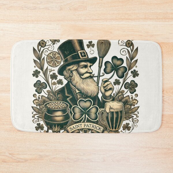 Item preview, Saint Patrick's Festive Spirit with Shamrocks, Gold and Ale designed and sold by freackly.