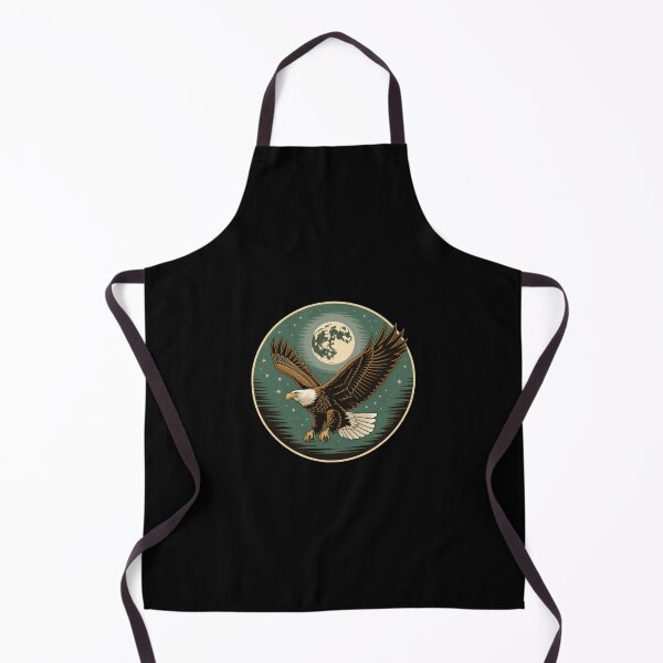 Item preview, Majestic Aquila Soaring Under Full Moon Night Sky designed and sold by e-camelleone.