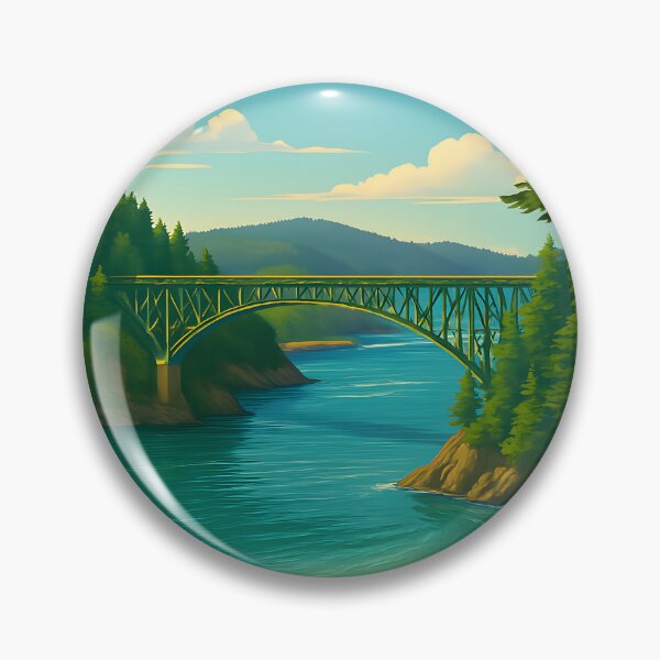 Item preview, Deception Pass State Park Washington – Scenic Travel Poster designed and sold by inkNext.