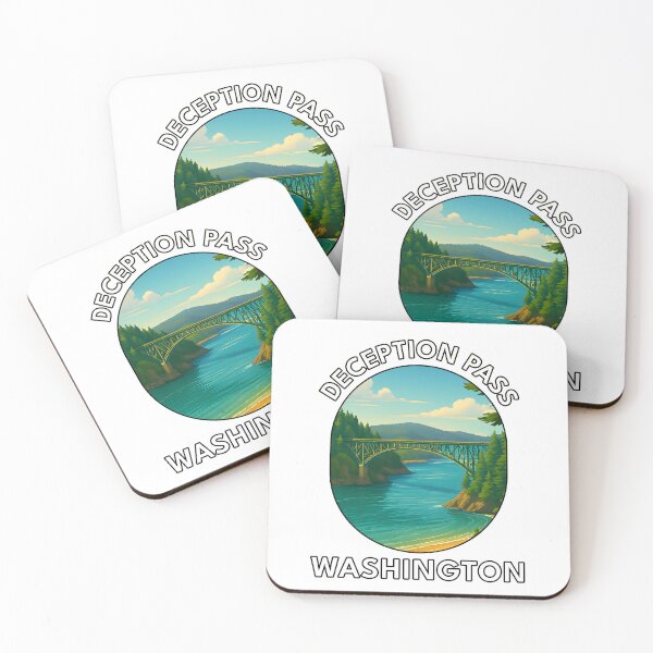 Item preview, Deception Pass State Park Washington – Scenic Travel Poster designed and sold by inkNext.