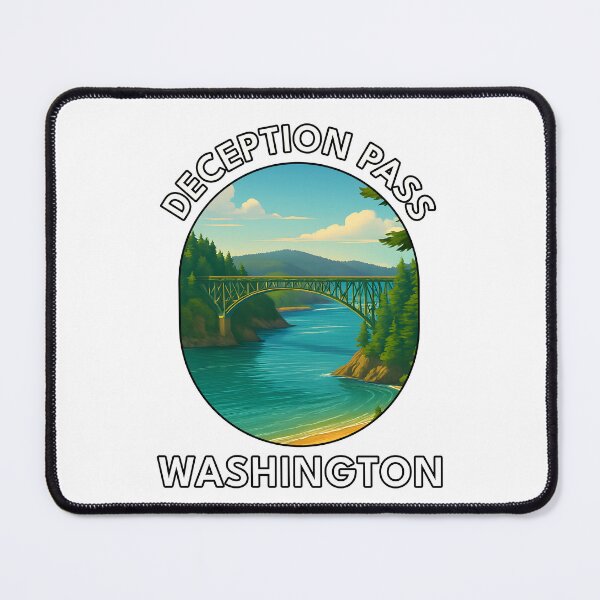 Item preview, Deception Pass State Park Washington – Scenic Travel Poster designed and sold by inkNext.