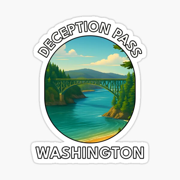 Item preview, Deception Pass State Park Washington – Scenic Travel Poster designed and sold by inkNext.