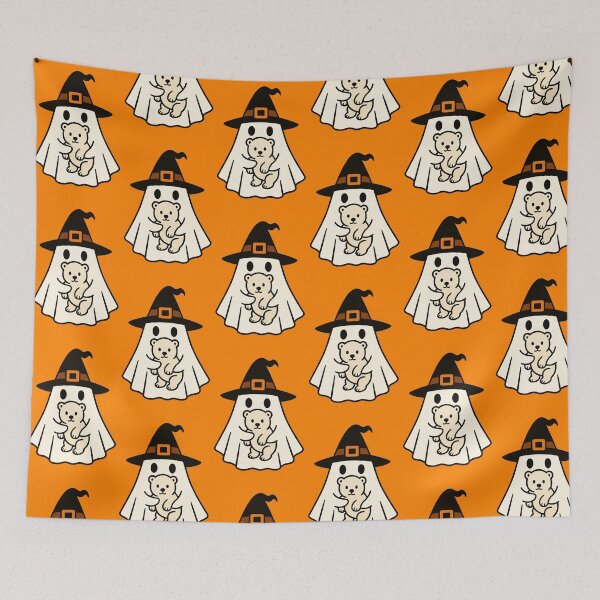 Item preview, Polar Bear Halloween Ghost Witch Hat Animal Lovers Boys Girls Kids designed and sold by FurryHavenPH.