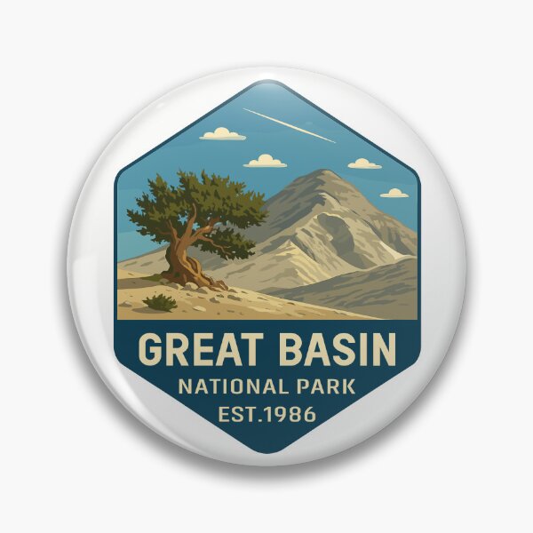 Item preview, Great Basin National Park Retro Desert Mountain Sticker designed and sold by Ismeal Von.
