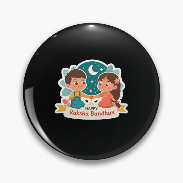 Item preview, Cute Raksha Bandhan Cartoon Siblings designed and sold by Funneatlife.