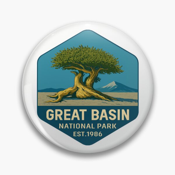Item preview, Great Basin National Park Retro Desert Mountain Sticker designed and sold by Ismeal Von.