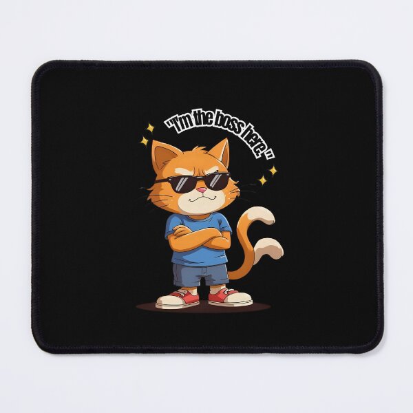 Item preview, Cool Boss Cat Cartoon - Funny Cat with Sunglasses - "I'm the Boss Here" Sassy Kitty Attitude Design designed and sold by Srlkn1996cozy store.
