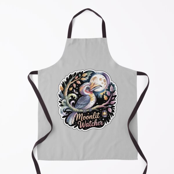Item preview, Moonlit Hornbill in Enchanted Autumn Forest Night Sticker designed and sold by Nuist25.