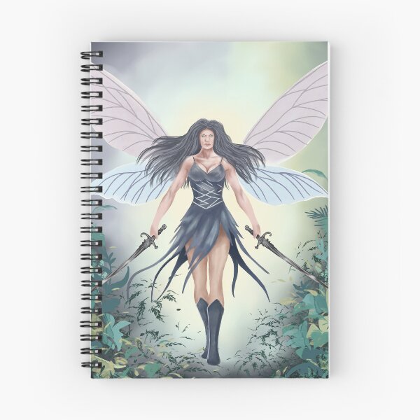 Item preview, woman, warrior, fairy, power, wings, fantasy, swords, plants, night, fairy tale, fairy warrior, fantasy designed and sold by Tetiana Pohurska.