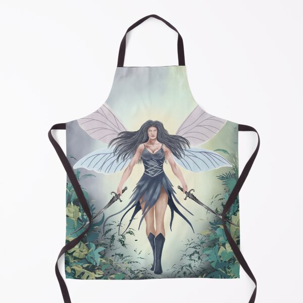 Item preview, woman, warrior, fairy, power, wings, fantasy, swords, plants, night, fairy tale, fairy warrior, fantasy designed and sold by Tetiana Pohurska.