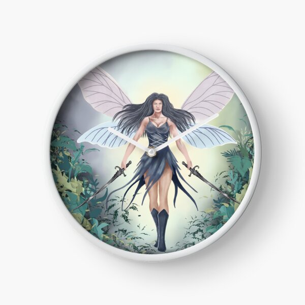 Item preview, woman, warrior, fairy, power, wings, fantasy, swords, plants, night, fairy tale, fairy warrior, fantasy designed and sold by Tetiana Pohurska.