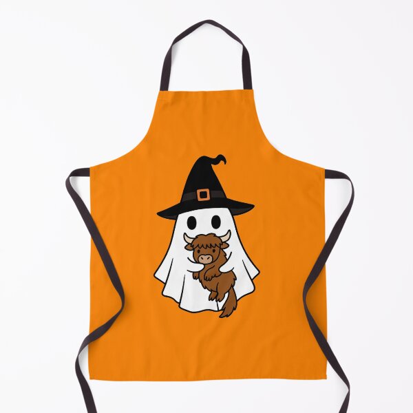 Item preview, Scottish Highland Cow Halloween Ghost Witch Hat Animal Lovers Boys Girls Kids designed and sold by FurryHavenPH.