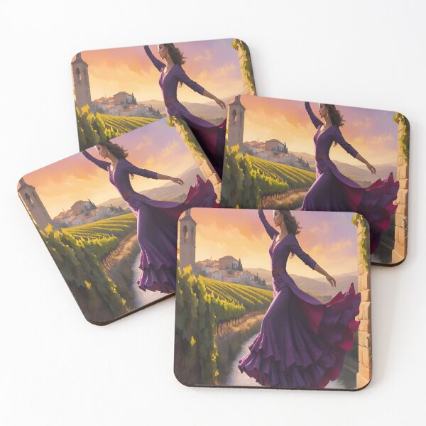 Item preview, Logroño Flamenco Wine Bottle Silhouette Art designed and sold by Aicrag-Shop.