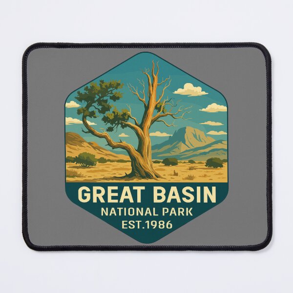 Item preview, Great Basin National Park Retro Desert Mountain Sticker designed and sold by Ismeal Von.