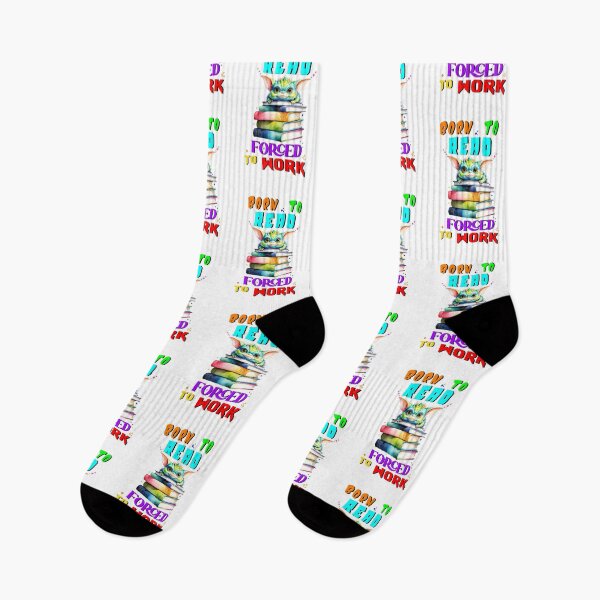 Item preview, Born To Read Forced To Work designed and sold by bitcgiantcrab7.