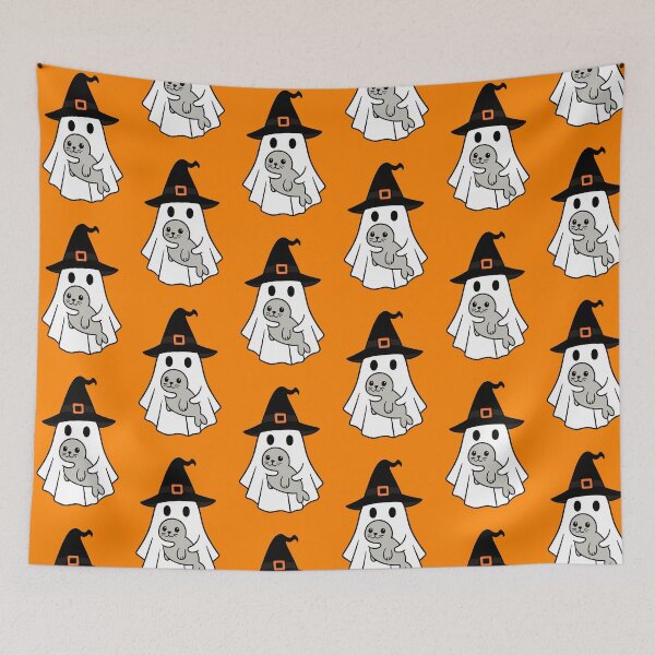 Item preview, Seal Halloween Ghost Witch Hat Animal Lovers Boys Girls Kids designed and sold by FurryHavenPH.