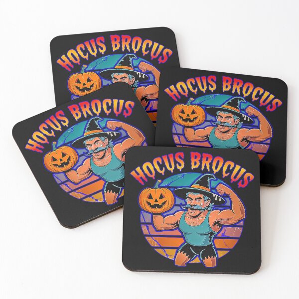 Item preview, Hocus Brocus Funny Halloween Muscle Witch Retro Design designed and sold by Amanda's Factory.