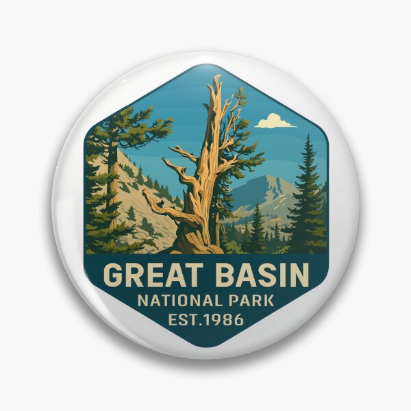 Item preview, Great Basin National Park Retro Desert Mountain Sticker designed and sold by Ismeal Von.