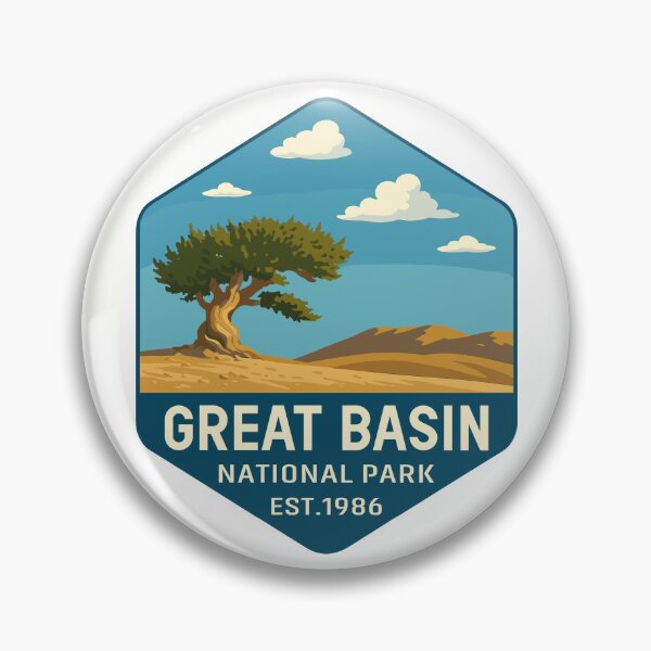 Item preview, Great Basin National Park Retro Desert Mountain Sticker designed and sold by Ismeal Von.
