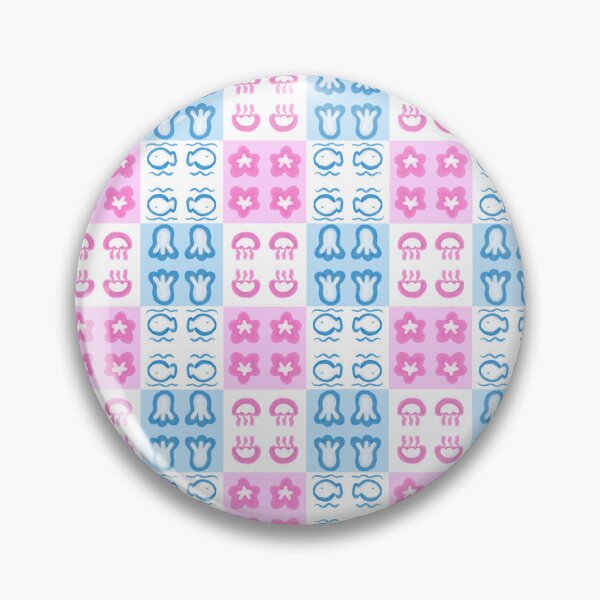 Aperçu de l'œuvre Motif mignon « Amis de l'océan » – Rose et bleu créée et vendue par Bobaba24.