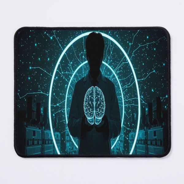 Item preview, Neuroscientist Brain Silhouette Medical Art designed and sold by Aicrag-Shop.