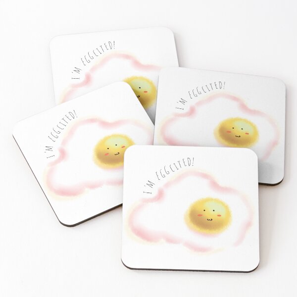 Item preview, I'm Eggcited! designed and sold by Whimsical Wenli.