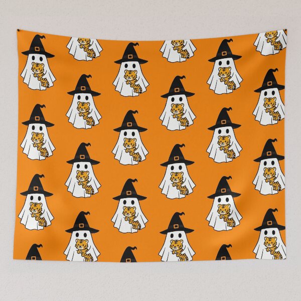 Item preview, Tiger Halloween Ghost Witch Hat Animal Lovers Boys Girls Kids designed and sold by FurryHavenPH.