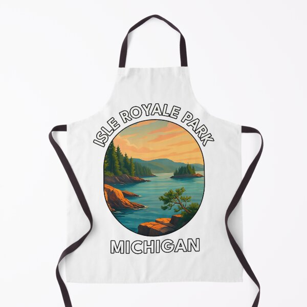 Item preview, Isle Royale National Park Michigan Travel Poster – Lake Superior Wilderness Art designed and sold by inkNext.