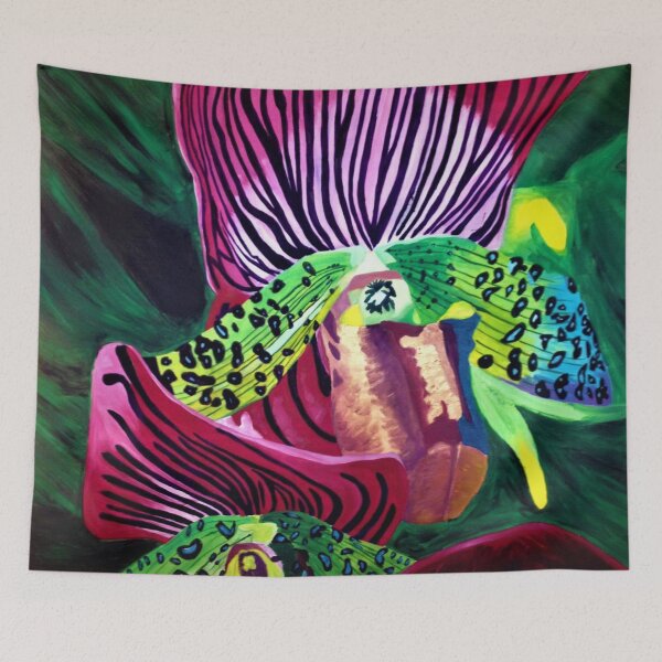 Item preview, Exotic Laddy Slipper Flower designed and sold by Becka Johnson Western Artwork.