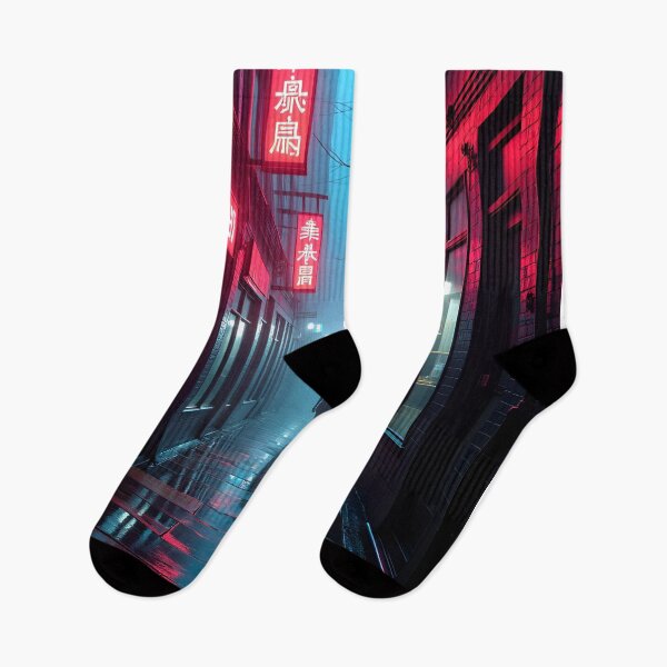 Item preview, Neon Solitude in the Cyber Alley designed and sold by oanaunciuleanu.