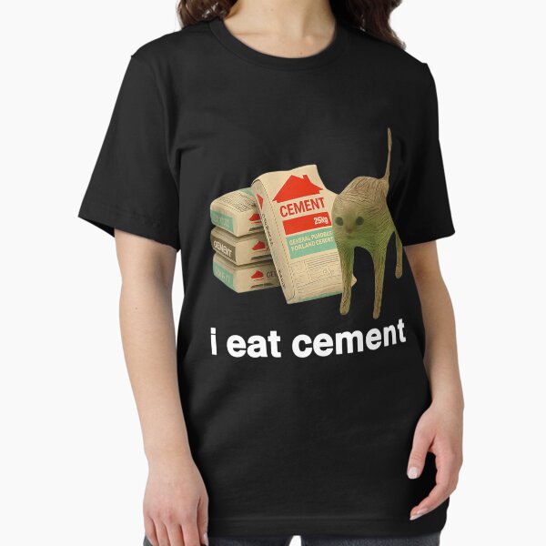 Item preview, I Eat Cement Shirt Cat Meme designed and sold by Sergi  Tugas.