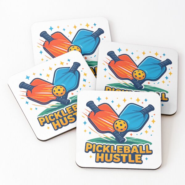 Item preview, Pickleball Hustle Sticker – Fun Dynamic Sports Design designed and sold by Nara8.