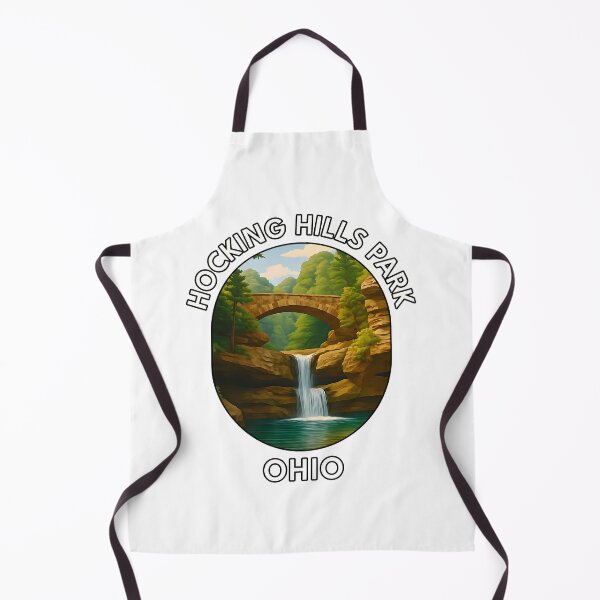 Item preview, Hocking Hills State Park Ohio Waterfalls & Forest Scenic Travel Poster designed and sold by inkNext.