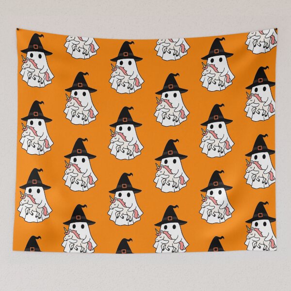 Item preview, Unicorn Halloween Ghost Witch Hat Animal Lovers Boys Girls Kids designed and sold by FurryHavenPH.