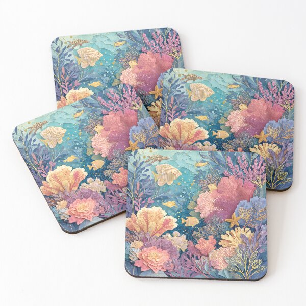 Item preview, Collage submarino de arrecifes de coral designed and sold by PurpleAdventure.