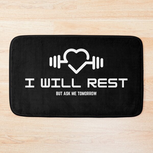 Item preview, I will rest Fitness, Gym and CrossFit lifestyle designed and sold by OVERSAI.