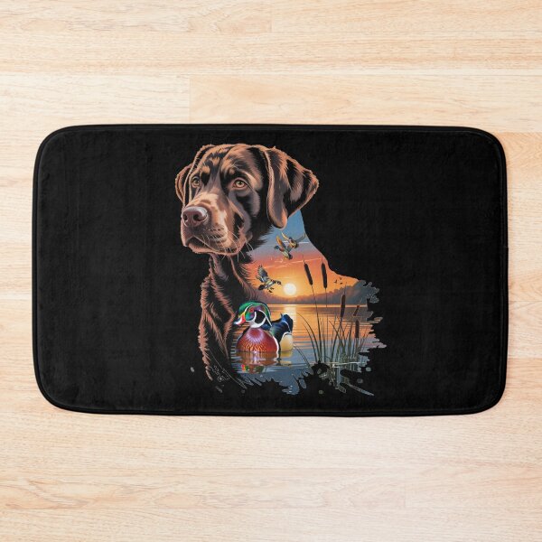 Item preview, Chocolate Labrador and Wood Duck Sunrise designed and sold by LifeCrush.
