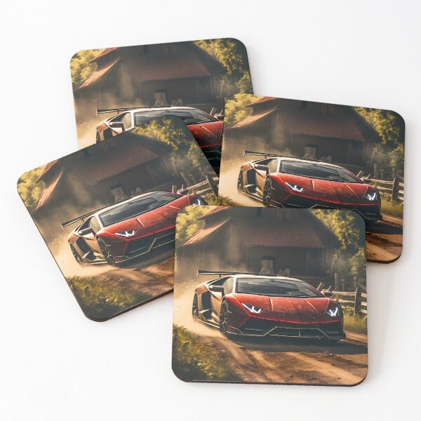 Item preview, Supercar Kicks Up Dust on Countryside Road designed and sold by RevUpDesign.