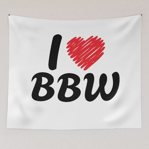 Item preview, I Love BBW – Bold Body Positive Statement Design designed and sold by Fluffy Fabulous.