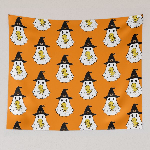 Item preview, Yellow Duck Halloween Ghost Witch Hat Animal Lovers Boys Girls Kids designed and sold by FurryHavenPH.