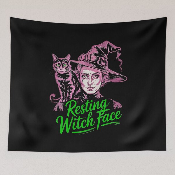 Item preview, Resting Witch Face Halloween Cat Woman Sarcastic Design designed and sold by Amanda's Factory.