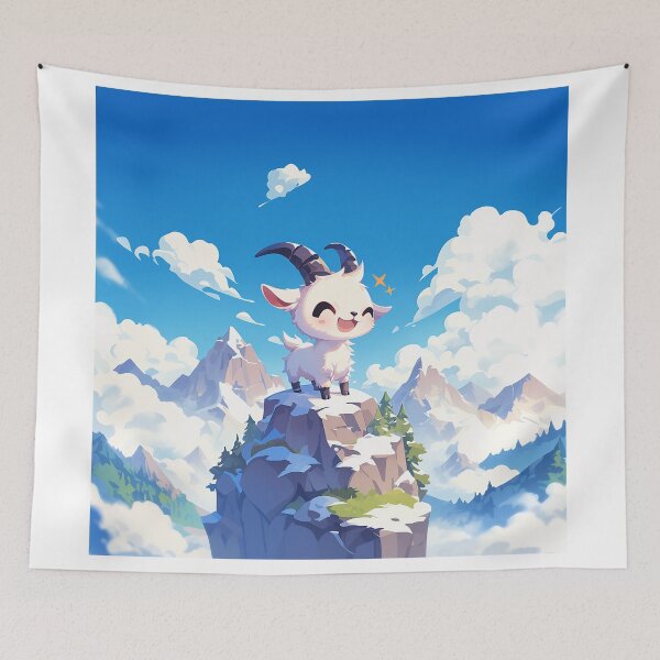 Item preview, Goat on Rocky Mountain Top designed and sold by Christian Weiss.