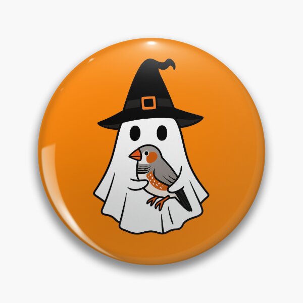 Item preview, Zebra Finch Halloween Ghost Witch Hat Animal Lovers Boys Girls Kids designed and sold by FurryHavenPH.