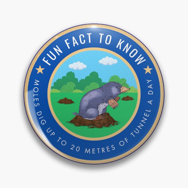 Item preview, Fun fact to know Moles dig up to 20 Metres of tunnel a day designed and sold by fev-rocks.