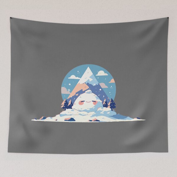 Item preview, Smiling Cartoon Mountain Scene designed and sold by Christian Weiss.