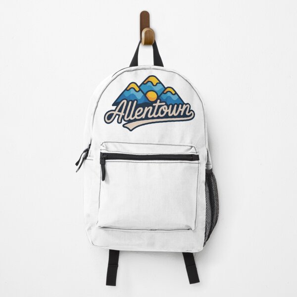 Item preview, Allentown Mountain Sunset Logo – Bold Retro Nature Design with Script Font designed and sold by CircinusStore.