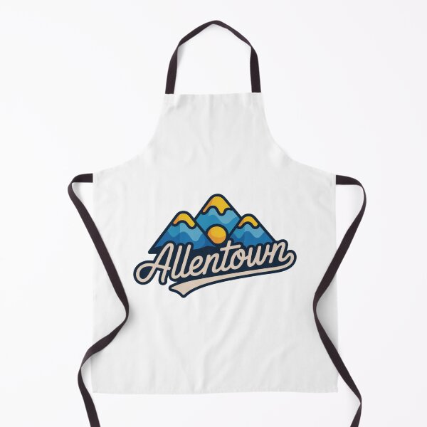 Item preview, Allentown Mountain Sunset Logo – Bold Retro Nature Design with Script Font designed and sold by CircinusStore.