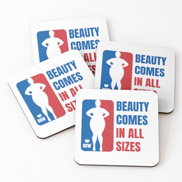 Item preview, Beauty Comes in All Sizes - BBW Quotes designed and sold by Fluffy Fabulous.
