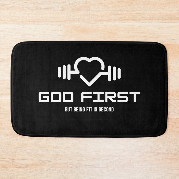 Item preview, God first but being fit is second Fitness, Gym and CrossFit lifestyle designed and sold by OVERSAI.
