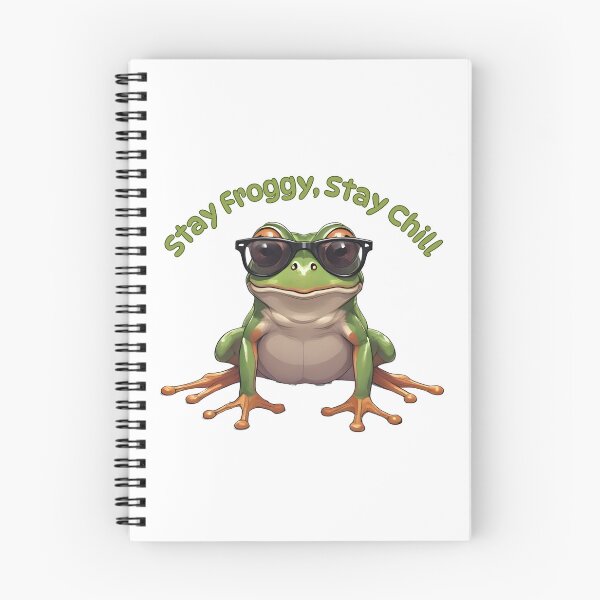 Item preview, Stay Froggy, Stay Chill – Cool Frog Vibes Illustration designed and sold by Pixel--Threads.
